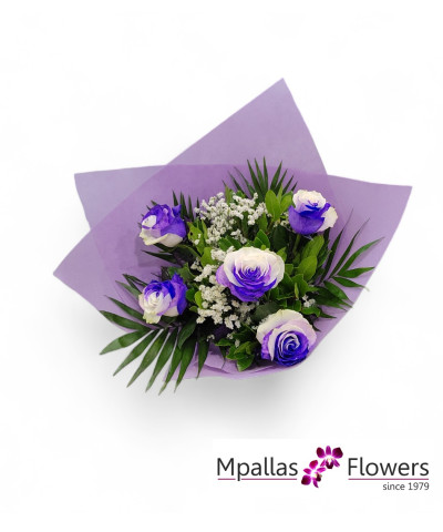 Mπουκέτο Purple - White